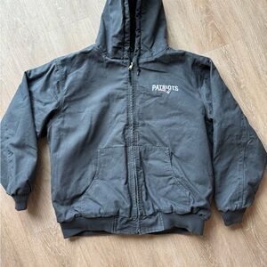 SOLD Official NFL New England Patriots Carhartt-Stye   Quilted Coat Men’s 2XL